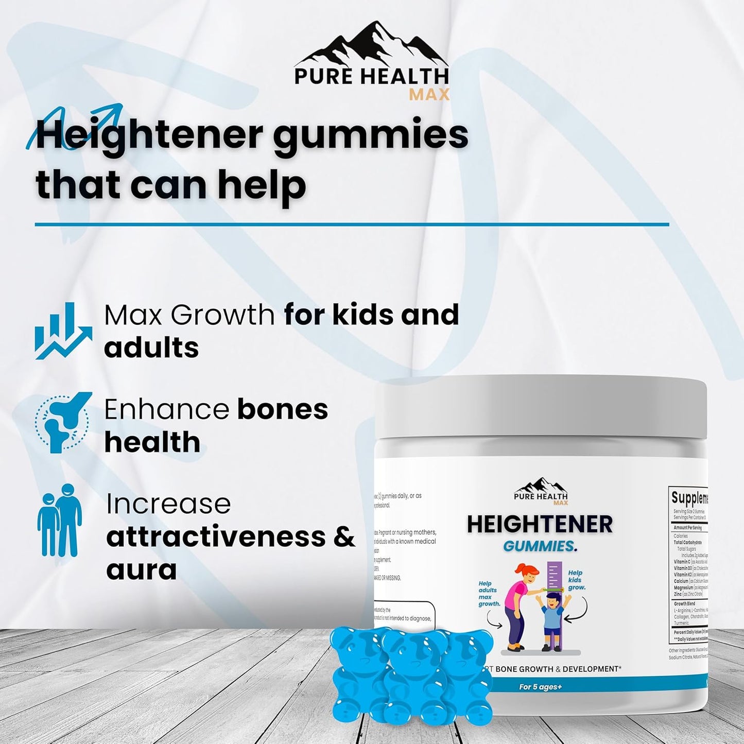 Gummies with Heightener and Pure Shilajit for Enhanced Wellness