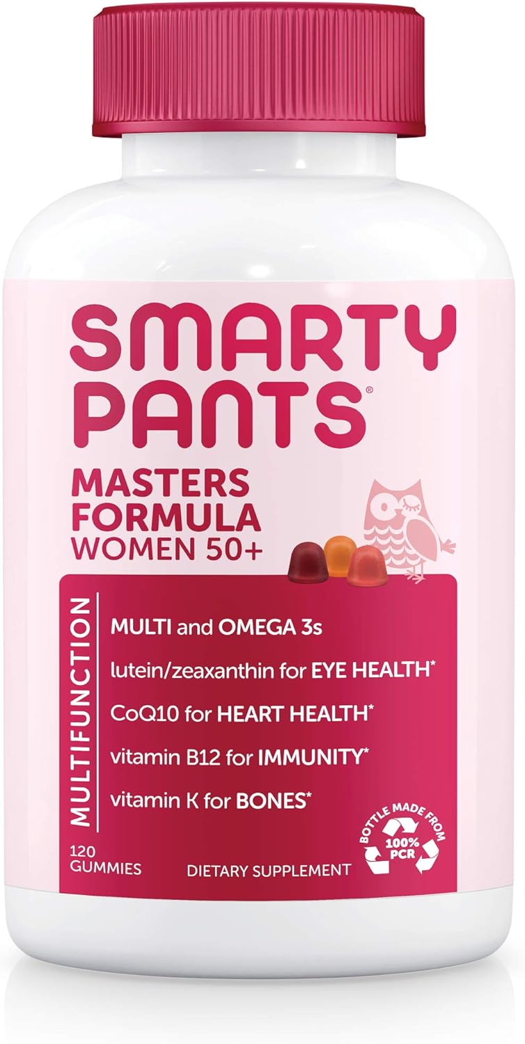 Gummy Multivitamin for Women 50+: Omega 3 Fish Oil, Methylfolate, CoQ10 - Men's Multivitamin Gummies Included
