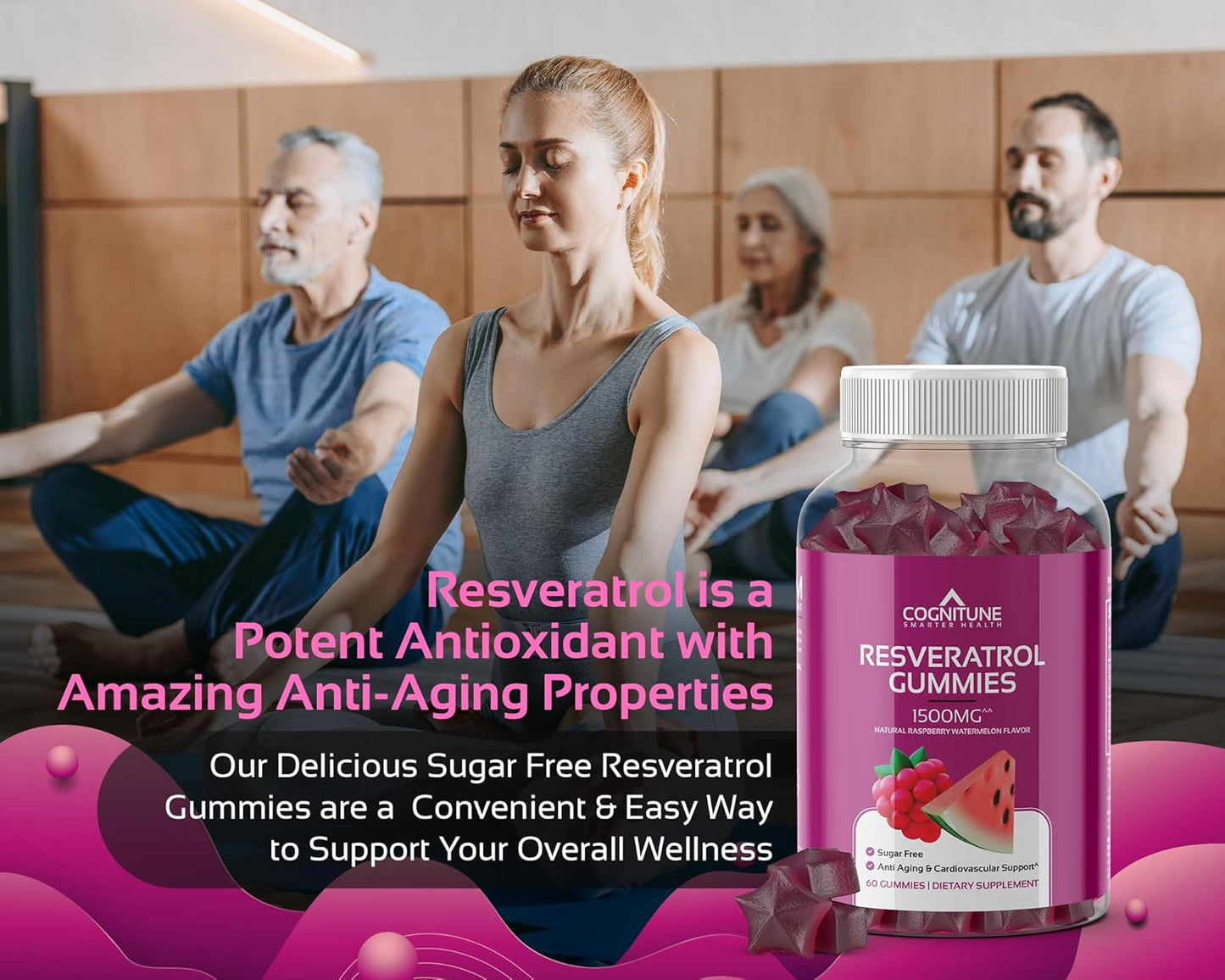 Gummy Wellness Bundle with Resveratrol, Shilajit, and Methylfolate - CogniTune