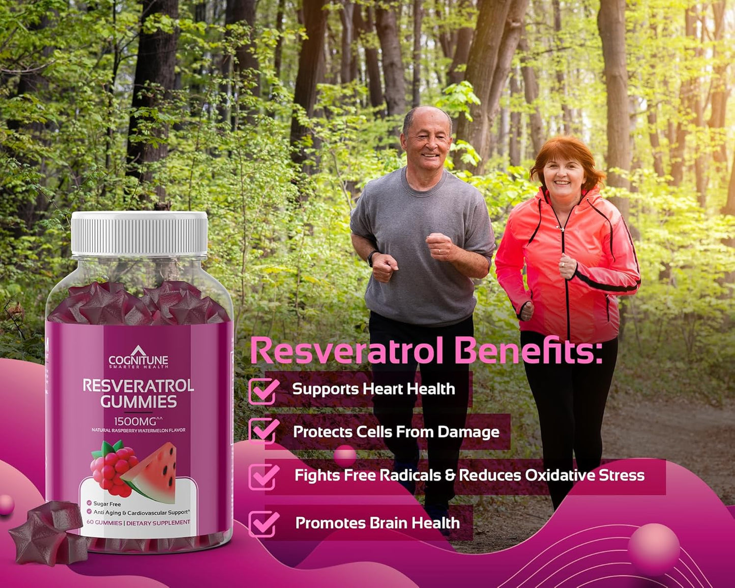 Gummy Wellness Bundle with Resveratrol, Shilajit, and Methylfolate - CogniTune