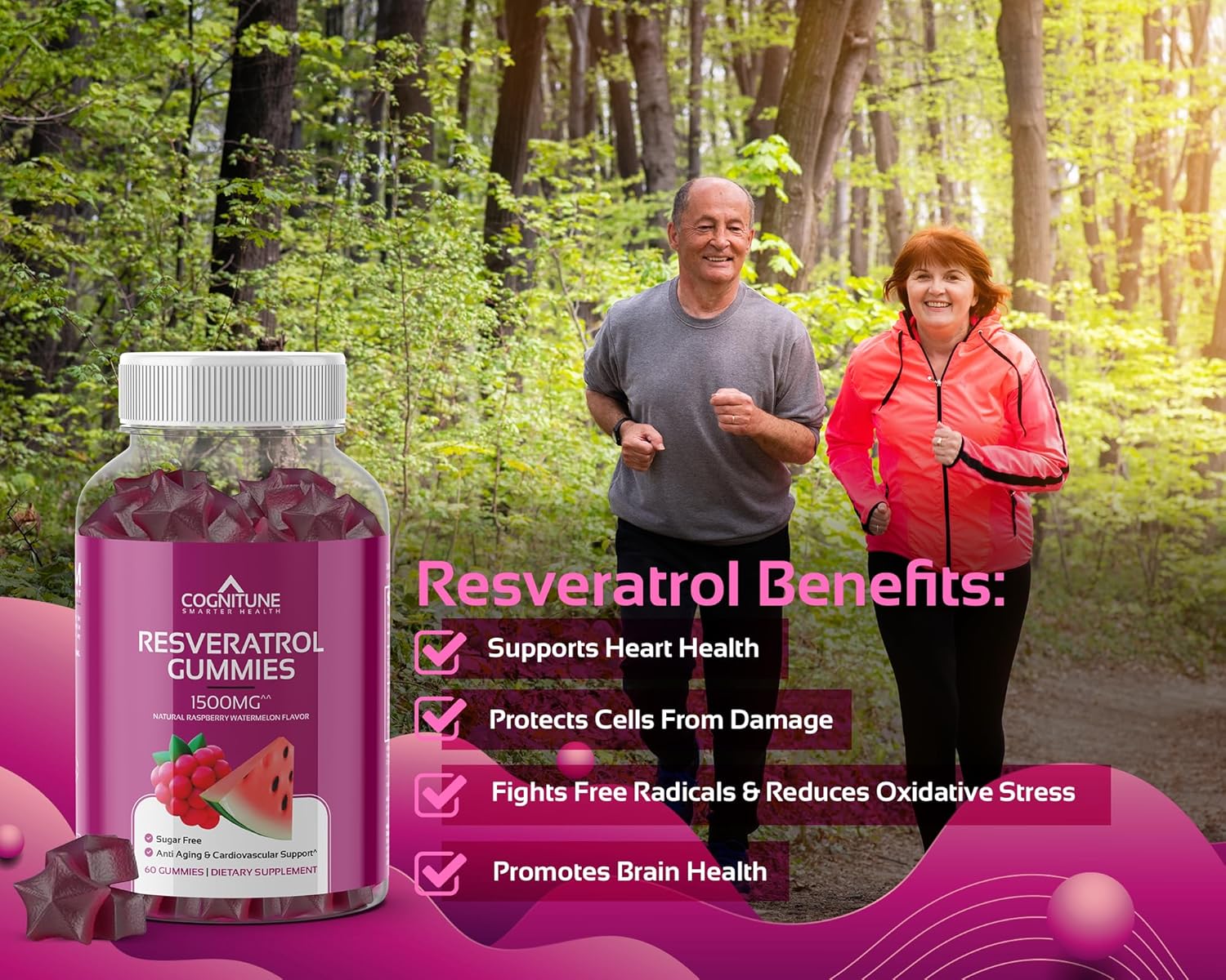 Gummy Wellness Bundle with Resveratrol, Shilajit, and Methylfolate - CogniTune