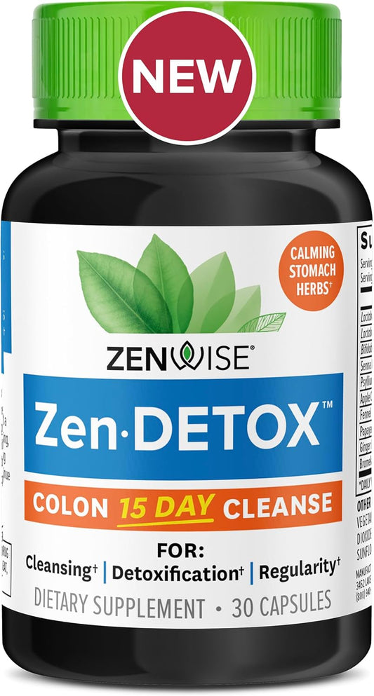 Gut Cleanse Detox Pills with Probiotics for Digestive Health - 30 CT - BoostGo Australia