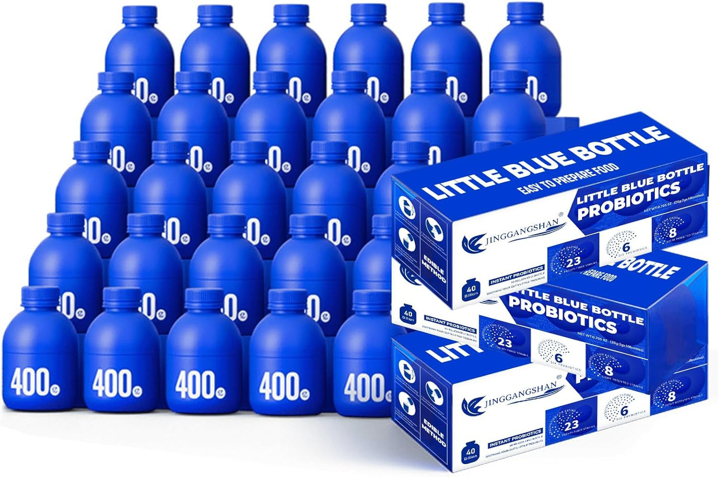 HAIION Probiotics: 40 Billion CFU - 30 Bottles, 0.7oz Each - Digestive Health Supplement