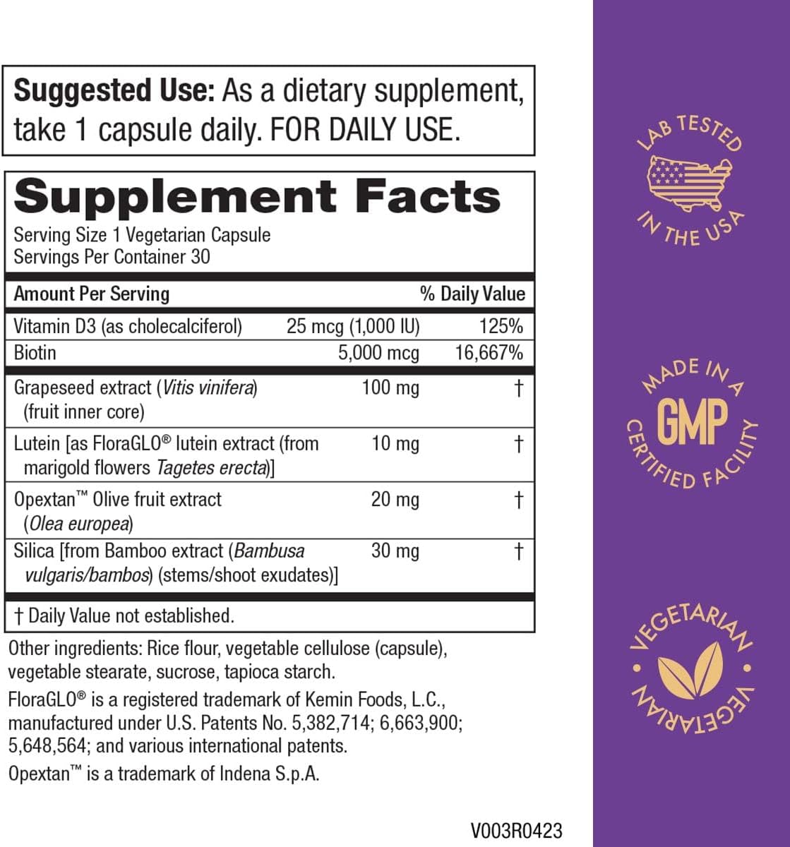 Hair, Skin, and Nails Super Formula - 30 Capsules by Purity Products