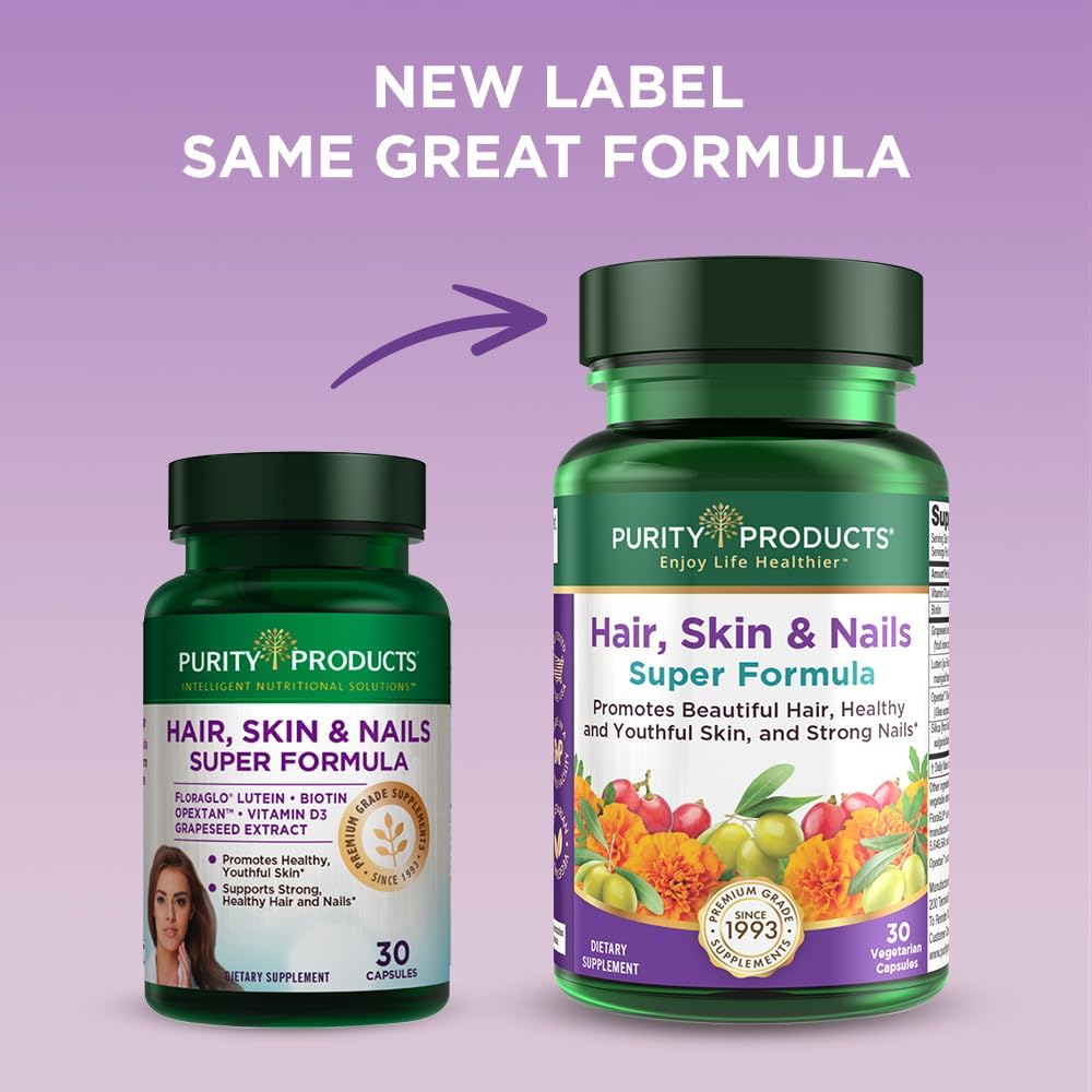 Hair, Skin, and Nails Super Formula - 30 Capsules by Purity Products