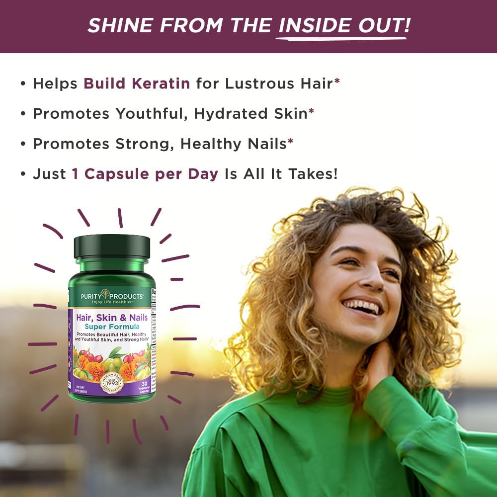 Hair, Skin, and Nails Super Formula - 30 Capsules by Purity Products