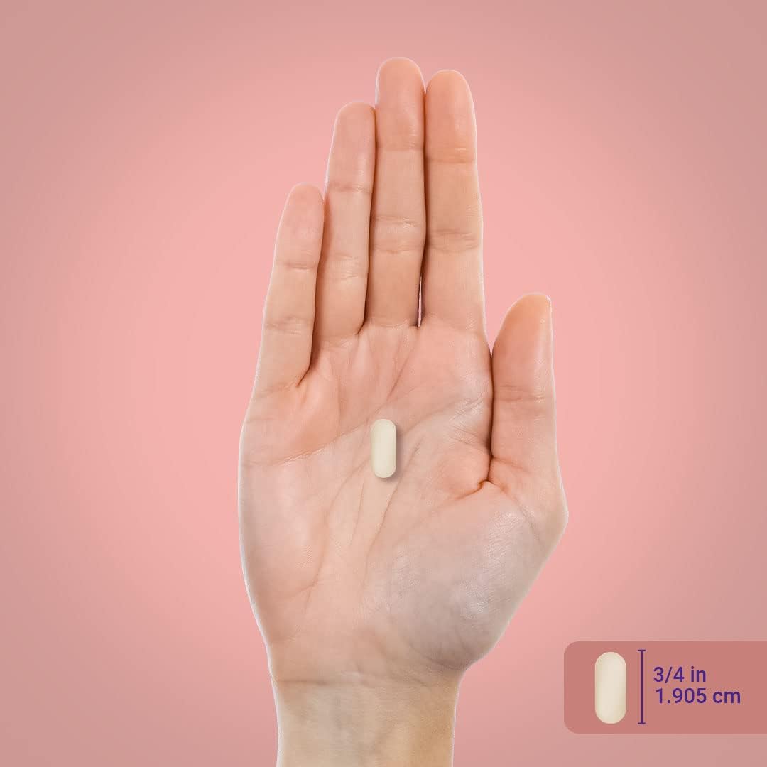 Hair Skin and Nails Vitamins with Collagen - 120 Caplet Pills, 5000 mcg Biotin - Non-GMO, Gluten Free Supplement
