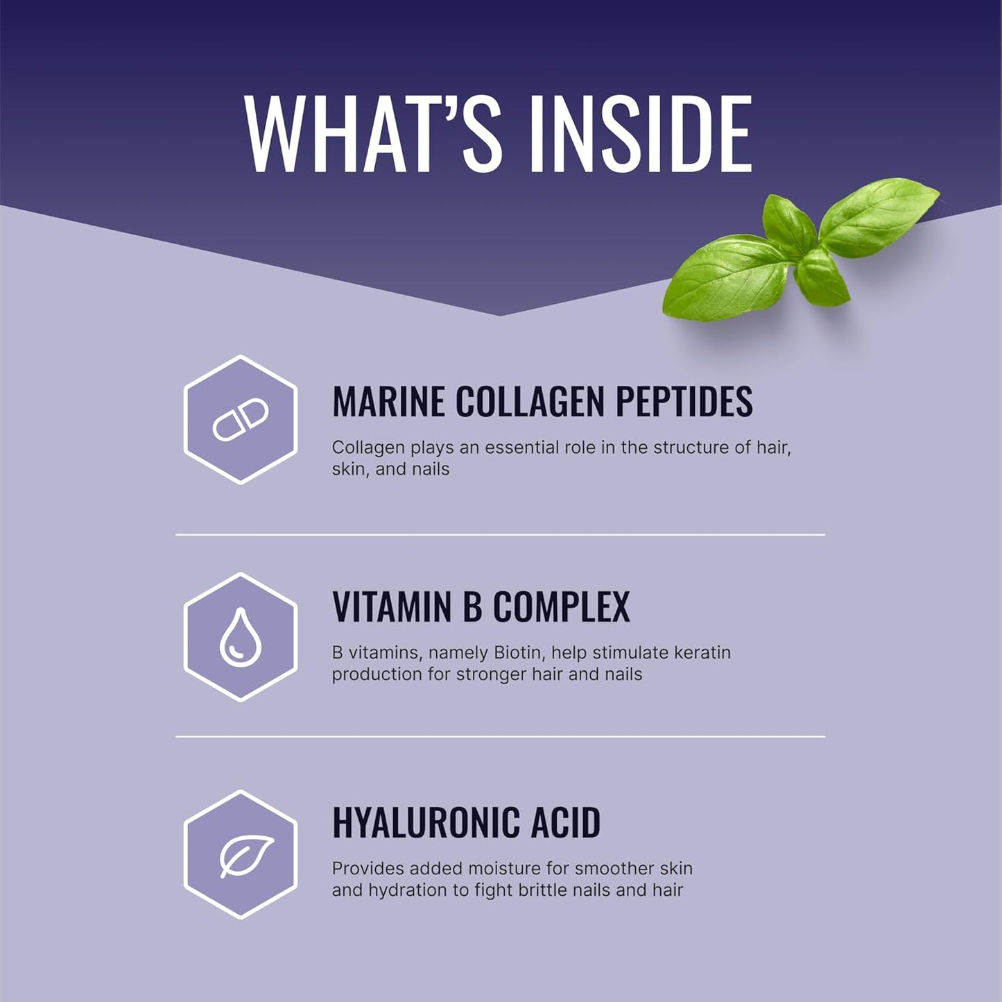 Hair, Skin, Nails Support Supplement with Biotin, Collagen, Vitamin B Complex, Silica, BioPerine - 180 Capsules - 3 Month Supply by Approved Science