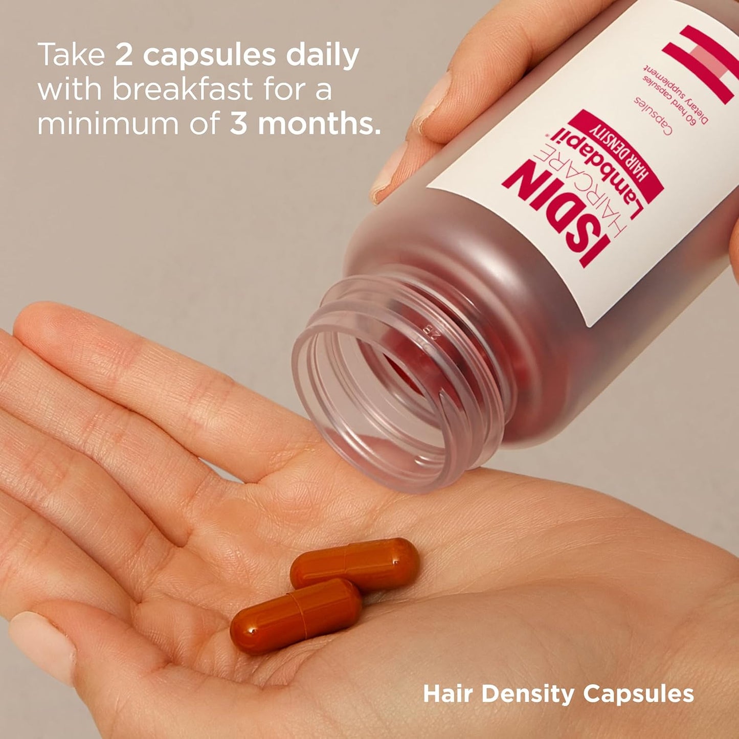 Hair Thickening Vitamin Capsules for Thinning Hair - ISDIN Lambdapil Hair Density Capsules