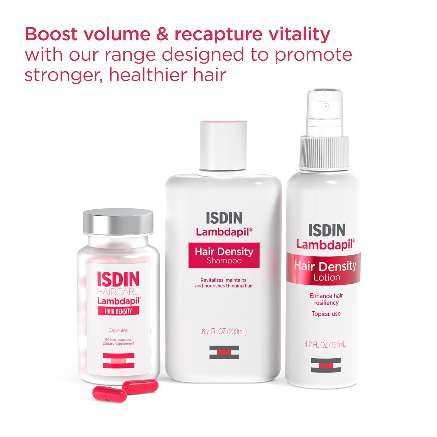 Hair Thickening Vitamin Capsules for Thinning Hair - ISDIN Lambdapil Hair Density Capsules