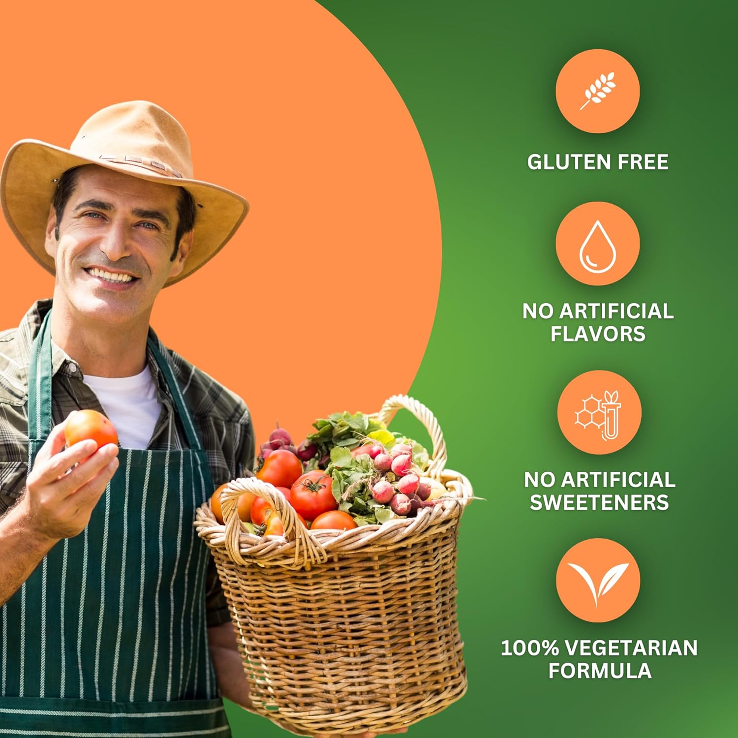 Halal Adult Multivitamin Gummies for Men and Women, Natural Fruit Flavors, Non-GMO, Made in USA