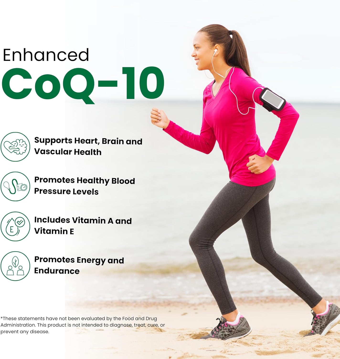 Halal CoQ10 Softgels for Heart Health Support and Energy Production - 60 Mini Softgels, Made in USA