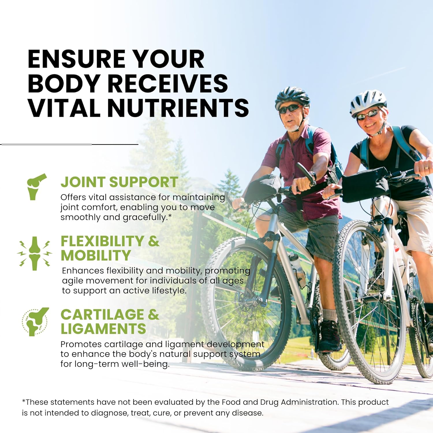Halal Joint Support Vitamins with Turmeric & Glucosamine for Mobility & Flexibility - 1 Month Supply, Gluten-Free, Gelatin-Free, Made in USA