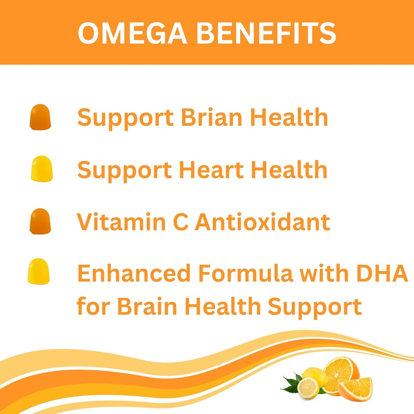 Halal Omega 3 Gummies for Kids - Brain & Immune Health Support - Vegan & Non-GMO Halal Gummy Vitamins