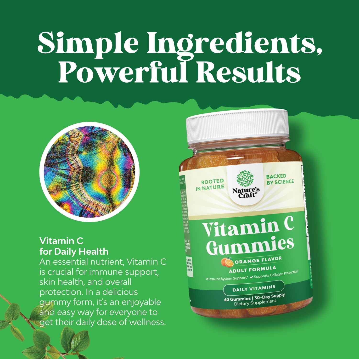 Halal Vitamin C Gummies & D-Mannose Capsules Bundle for Women's Urinary Tract Health - Fast-Acting Cranberry Supplement - 90ct