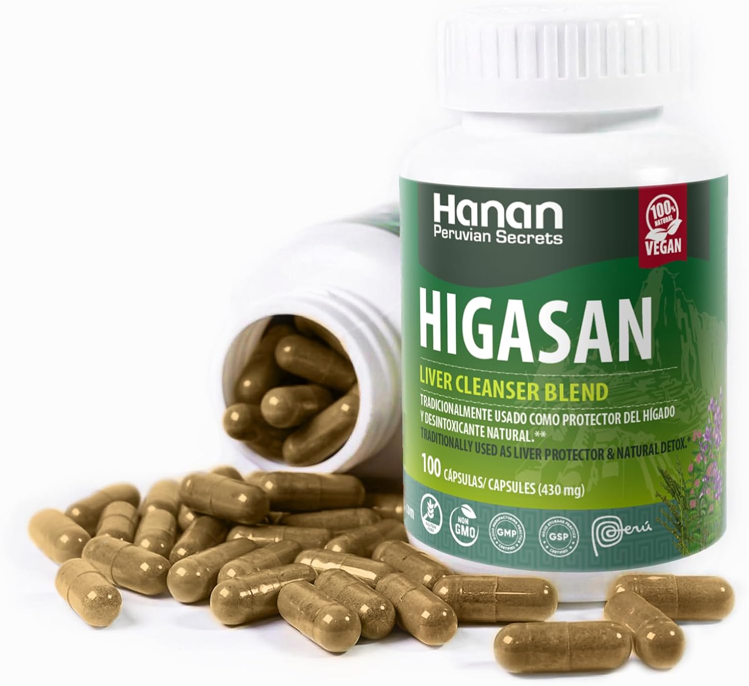 Hanan Higasan Liver Cleanser Blend - Natural Support for Healthy Liver & Cholesterol - 100 Capsules - BoostGo Australia