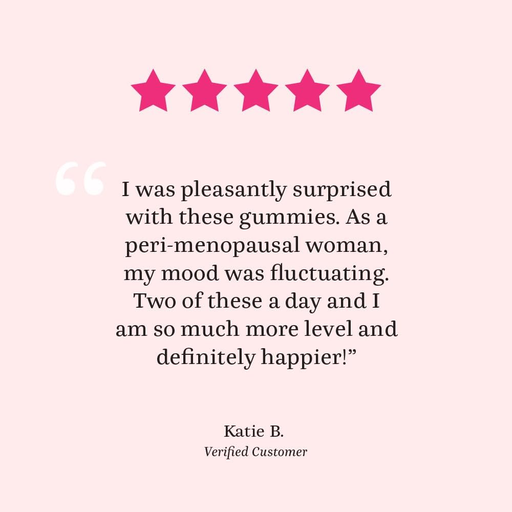 Happy Her Mood Gummies with Clinically-Studied Ingredients for Positive Feelings - Cherry Berry Flavor (60 ct)