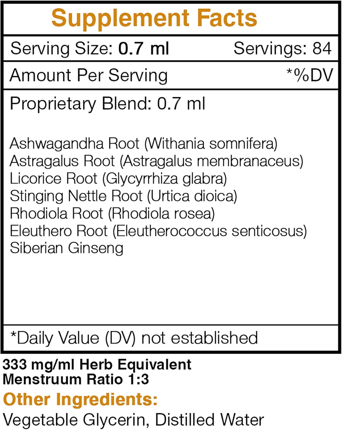 Happy Hormones Endocrine Support Extract with Ashwagandha, Astragalus, Rhodiola - Alcohol-Free Tincture (2 oz)