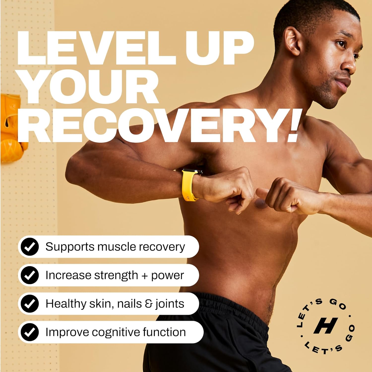 Harlo Raspberry Electrolyte Drink Mix with Collagen & Creatine - Energy Pre/Post Workout Powder