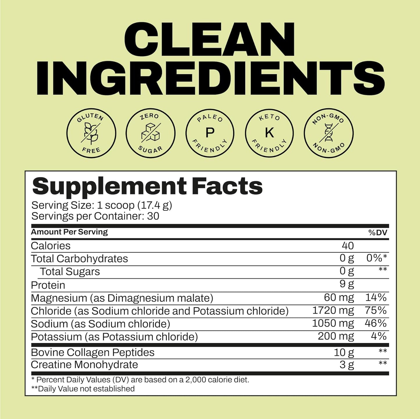 Harlo Raspberry Electrolyte Drink Mix with Collagen & Creatine - Energy Pre/Post Workout Powder