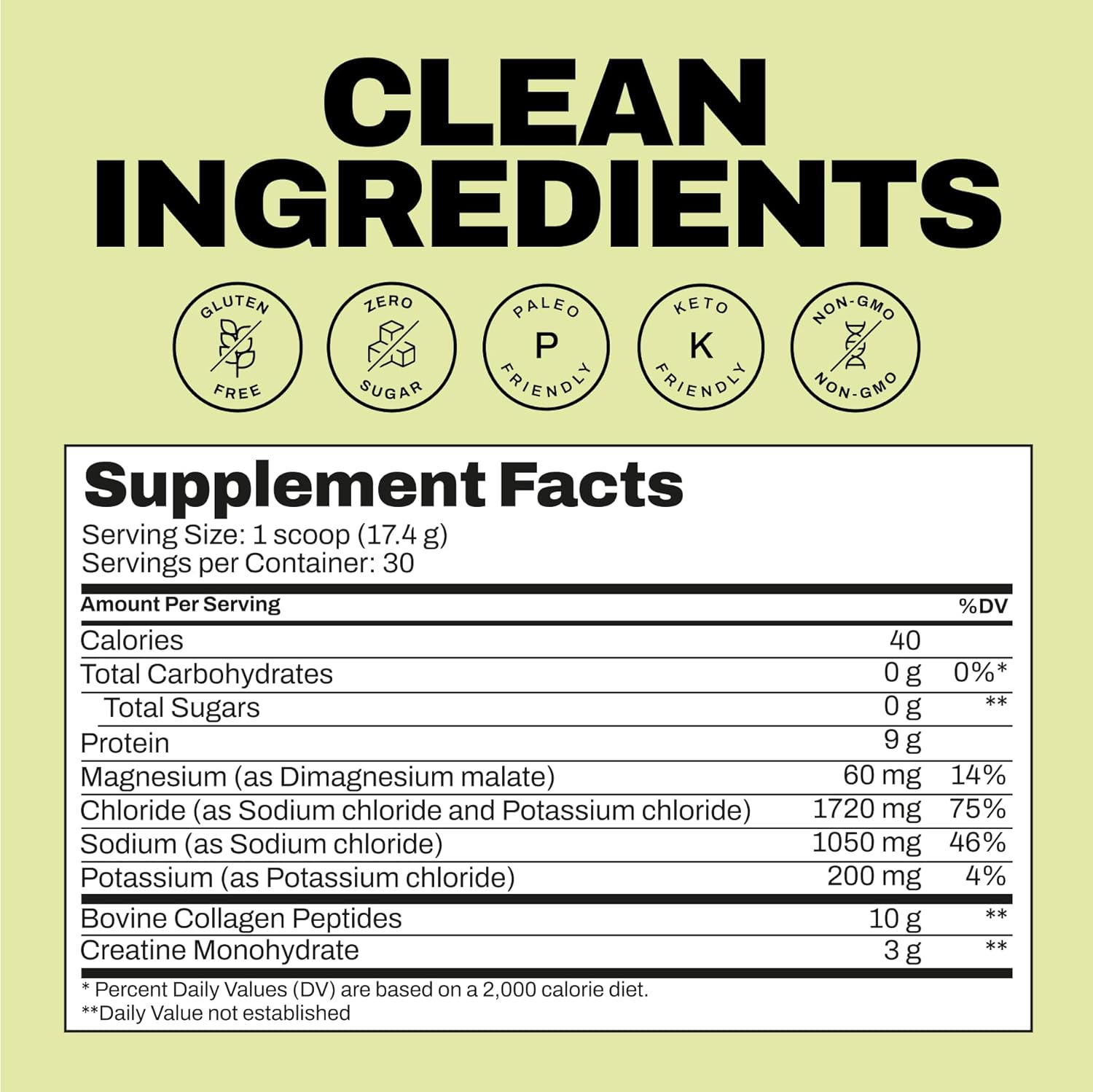 Harlo Raspberry Electrolyte Drink Mix with Collagen & Creatine - Energy Pre/Post Workout Powder