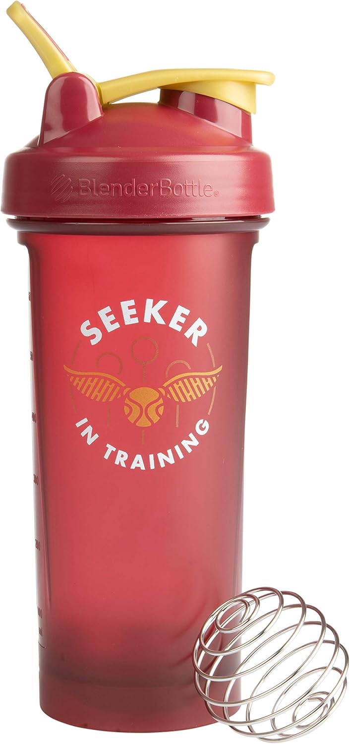 Harry Potter Seeker in Training BlenderBottle Shaker Bottle - 28 oz with BlenderBall Mixer Ball - Ideal for Protein Powder, Sport Drinks, Shakes, Smoothies