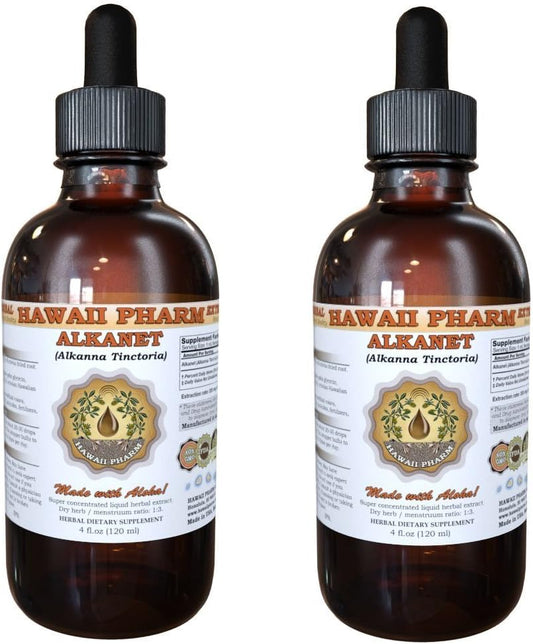 Hawaii Pharm Alkanet Root Liquid Extract Tincture Supplement - 4 oz