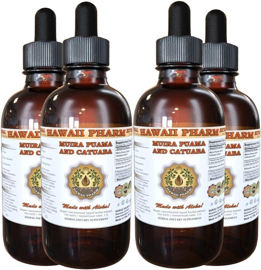 Hawaii Pharm Muira Puama and Catuaba Liquid Extract Tincture - 16 oz Supplement
