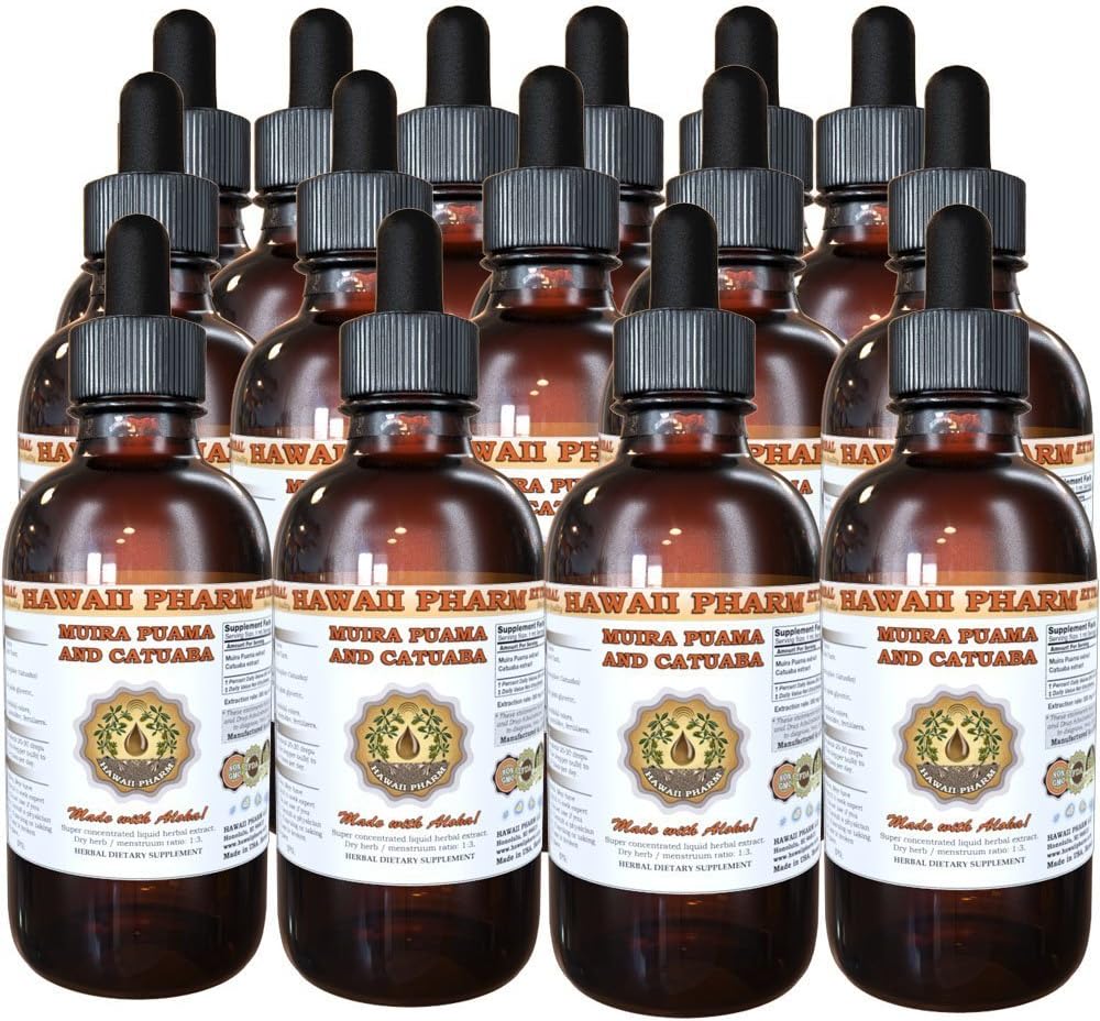 Hawaii Pharm Muira Puama and Catuaba Liquid Extract Tincture 60 oz Supplement