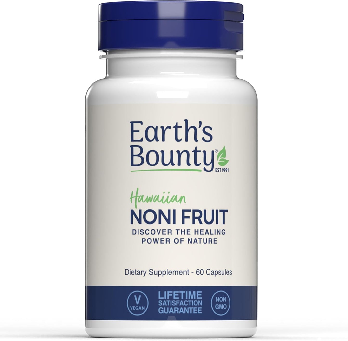 Hawaiian Noni Fruit Capsules - 60 Veggie Caps - Supports Immune System & Joint Health - 100% Pure Noni - Vegetarian Formula