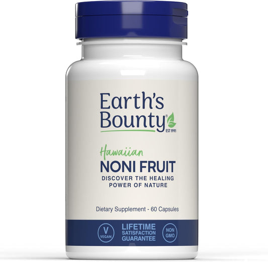 Hawaiian Noni Fruit Capsules - 60 Veggie Caps - Supports Immune System & Joint Health - 100% Pure Noni - Vegetarian Formula