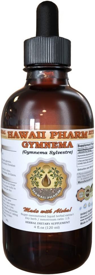 HawaiiPharm Gymnema Sylvestre Liquid Extract 4 oz - Herbal Supplement for Blood Sugar Support
