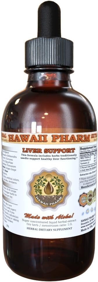 HawaiiPharm Liver Care Liquid Extract - 4 oz - Natural Liver Support Supplement