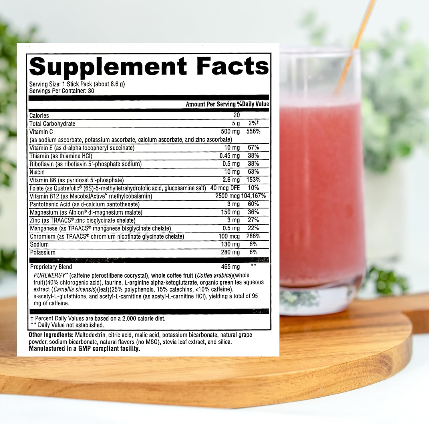 Hay's Naturals Mixed Berry Energy Drink Mix - 30 Packets | Sugar-Free with ATP, B-Vitamins, Electrolytes & Purenergy for Muscle Recovery