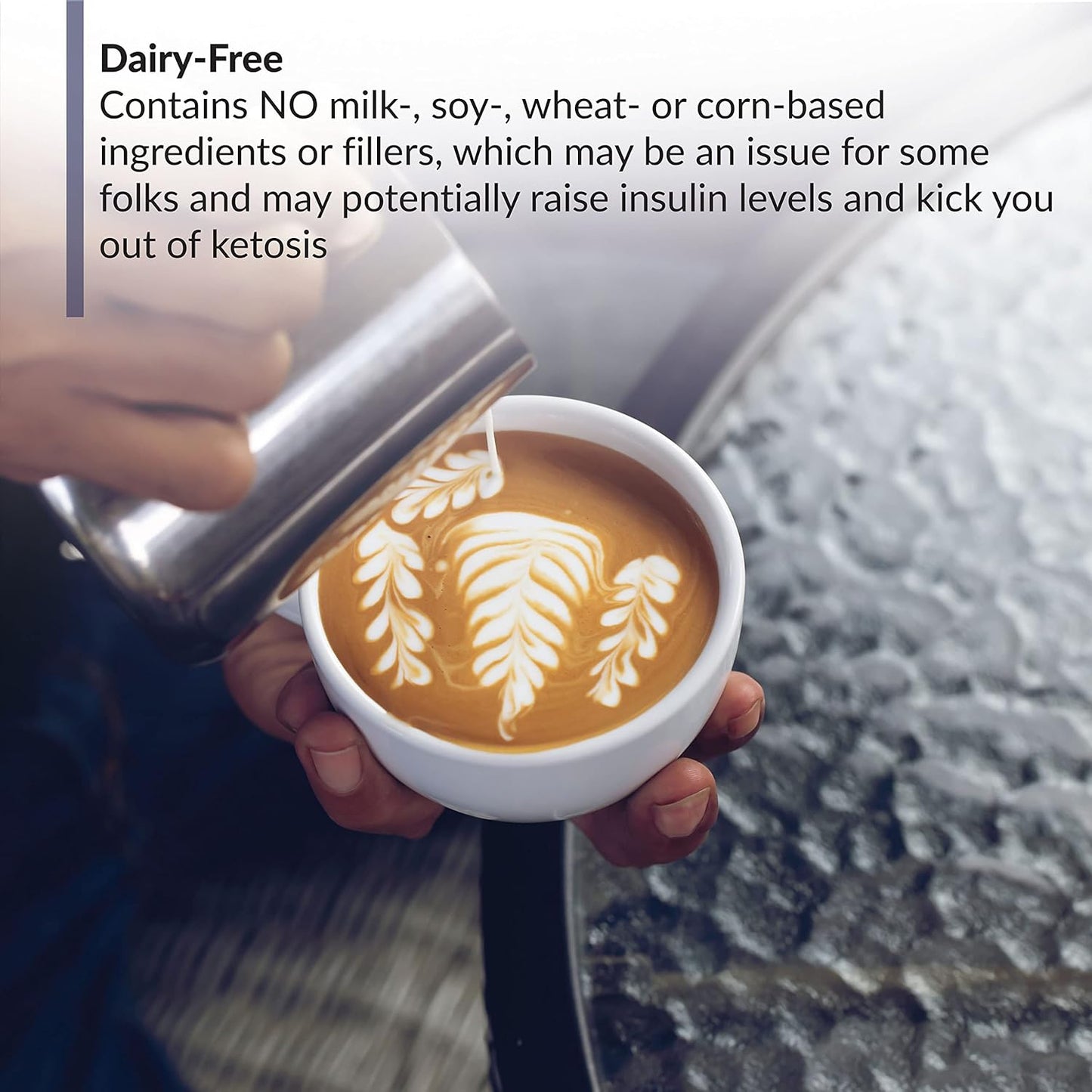 Hazelnut BioTrust Keto Elevate Pure C8 MCT Oil Powder Bundle with BlenderBottle