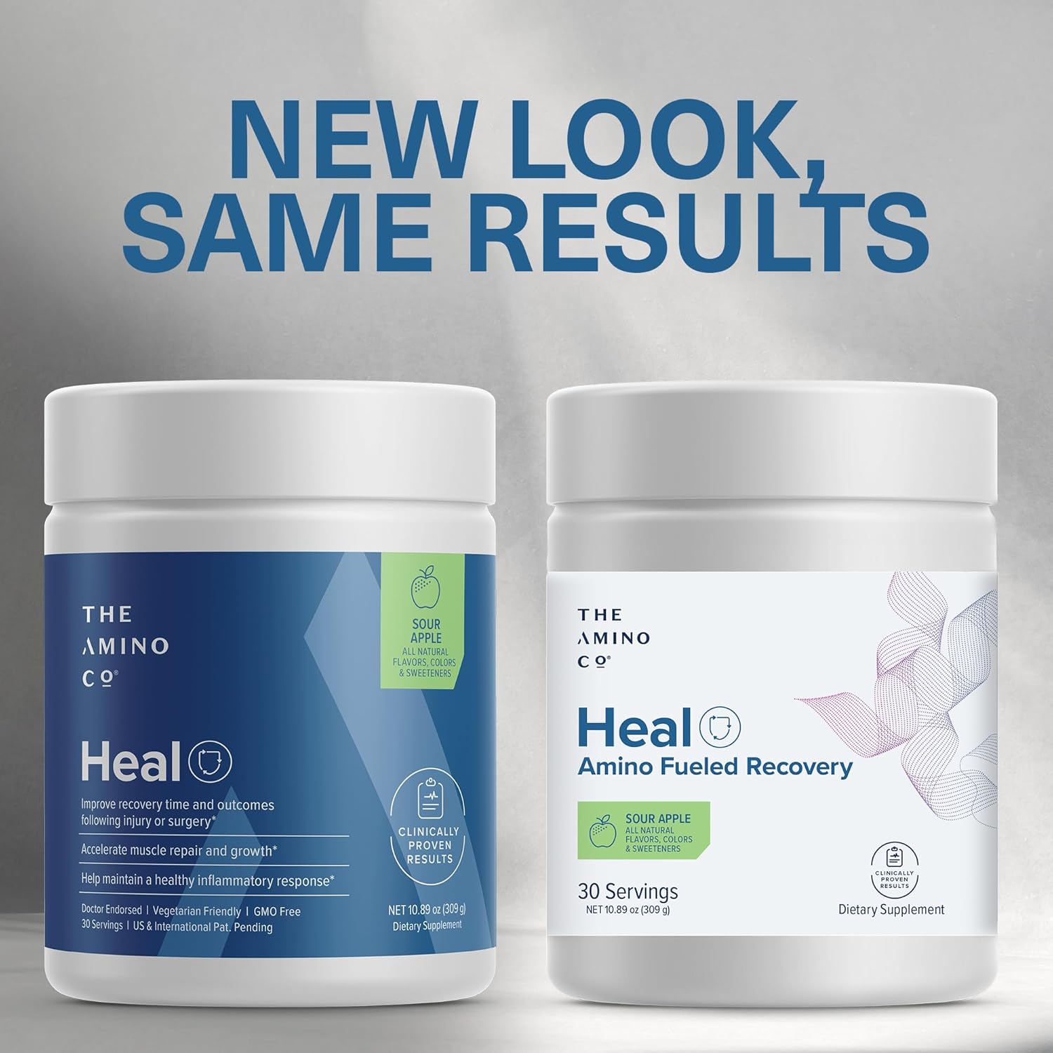 Heal EAA Amino Acid Recovery Drink with Creatine Monohydrate Powder - Vegan & Keto-Friendly - Sour Apple Flavor - 10.89oz