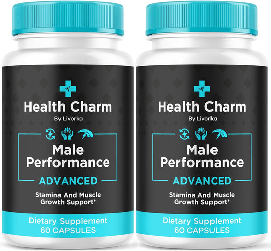Health Charm Supplement for Men - 2 Month Supply of All Natural Health Charm Capsules