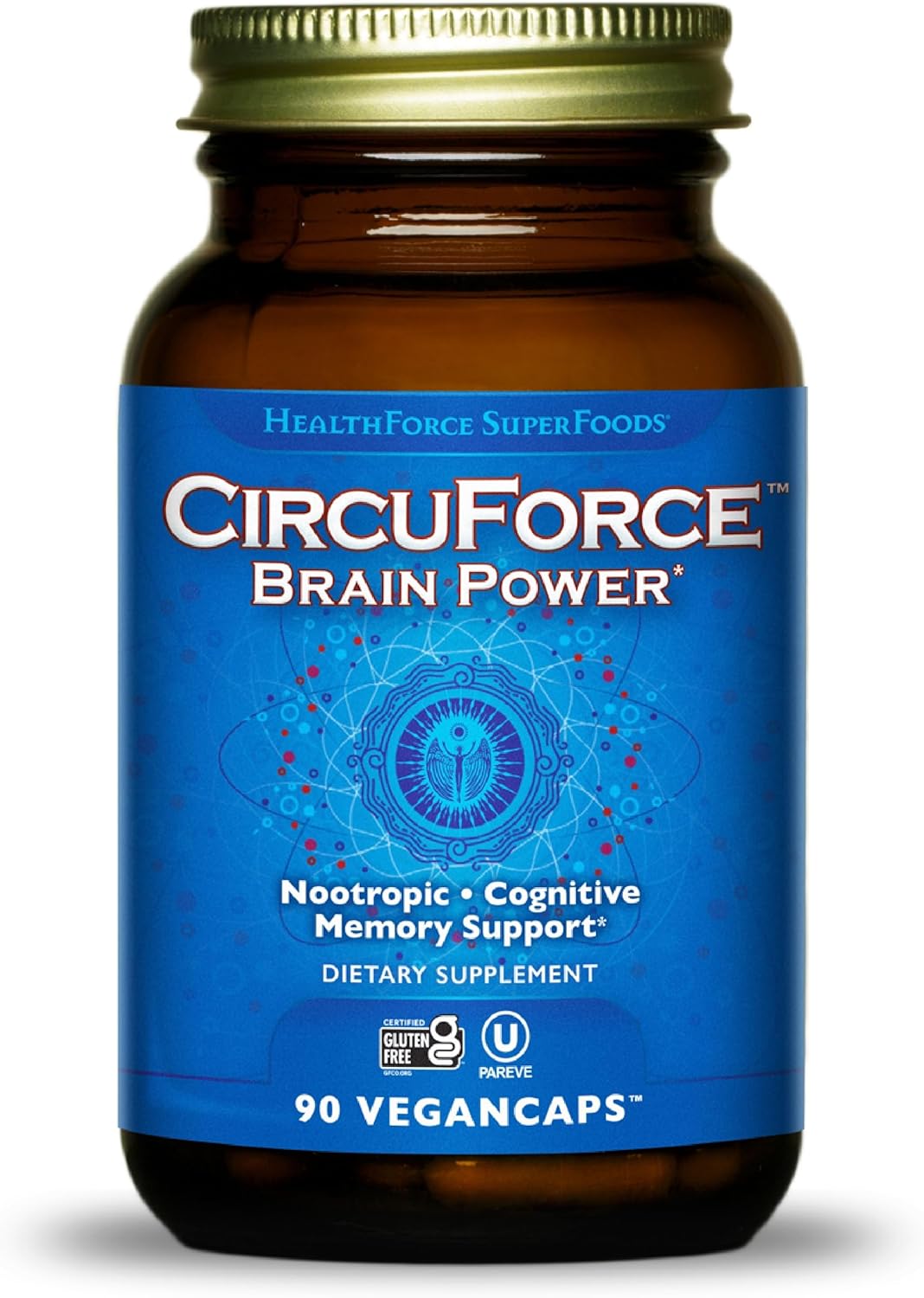 HealthForce SuperFoods CircuForce Brain Power Supplement - 90 Vegan Capsules