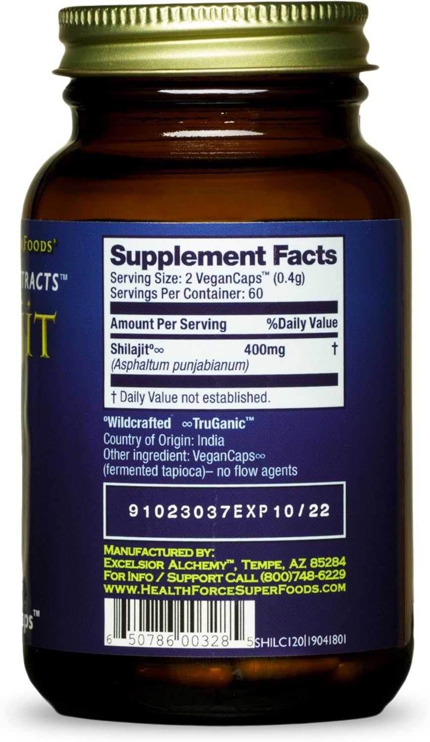 HealthForce SuperFoods Shilajit 240 VeganCaps - 2 Pack