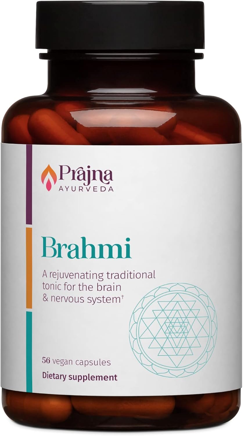 Healthy Directions Dr. Chaudhary’s Prajna Ayurveda Brahmi Formula with Synapsa for Memory - 500 mg Vegan, Gluten & Soy-Free