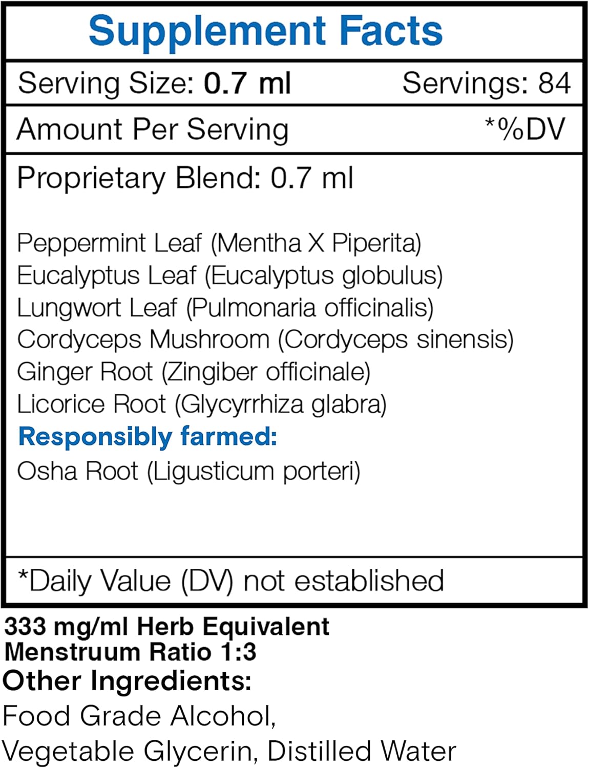 Healthy Lungs Formula Herbal Supplement Blend Drops - 2 fl oz Liquid Extract by Secrets of the Tribe