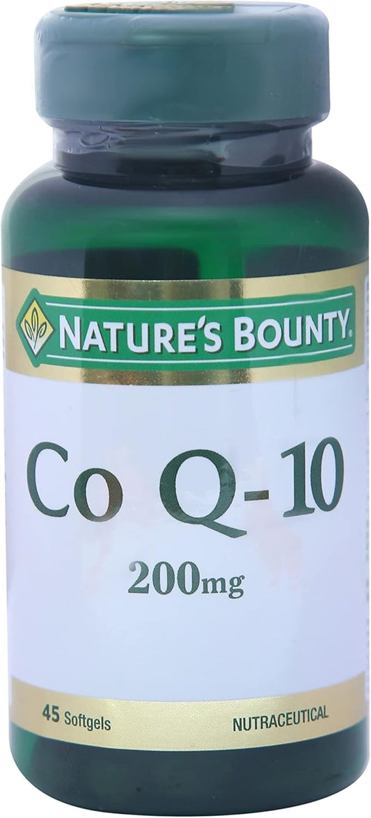 Heart Health & Healthy Aging CoQ10 Supplement - 200mg Softgels, 45 Rapid Release, Nature's Bounty