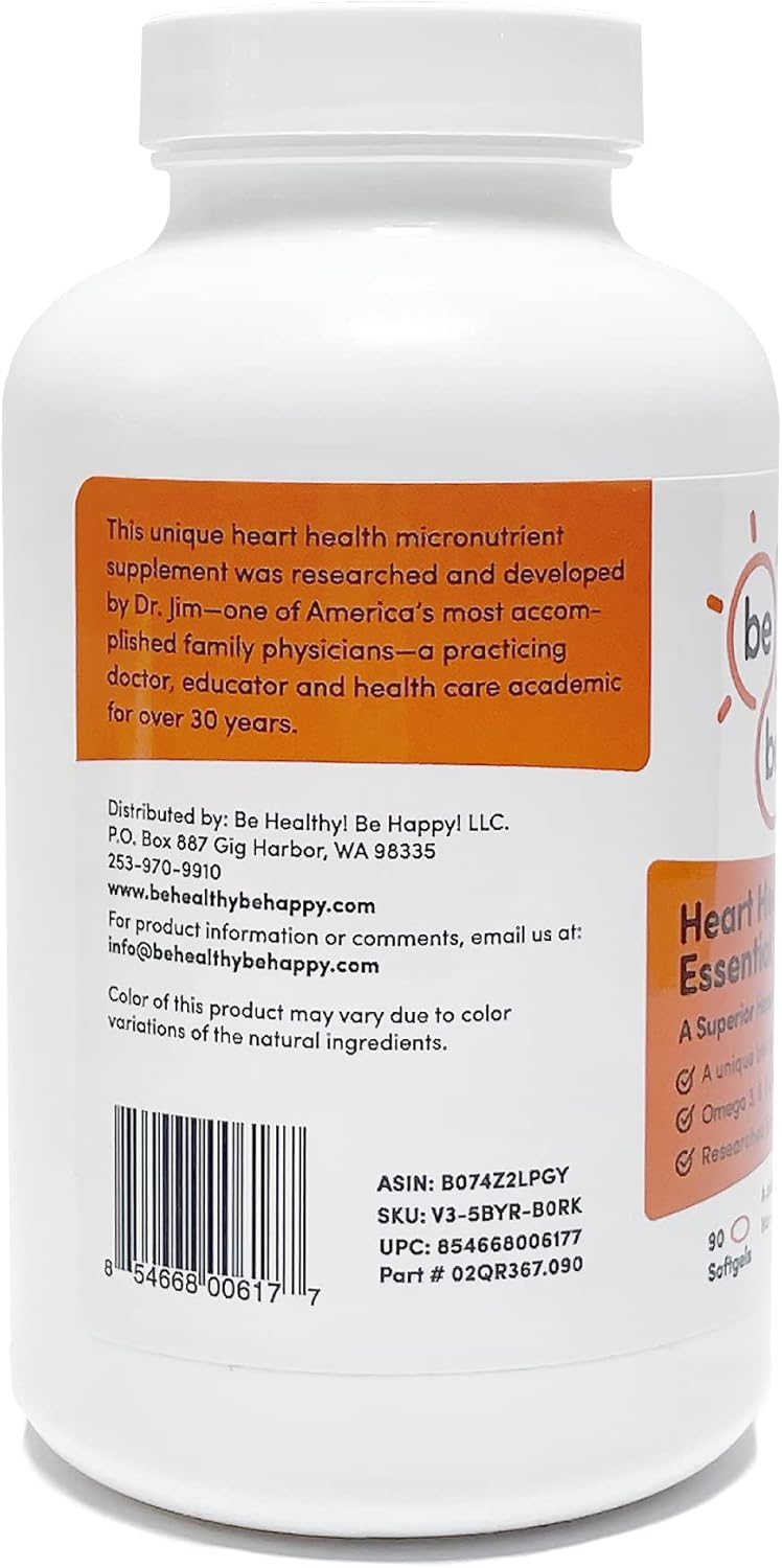 Heart Health Pro - Essential Omega 3, 6, 9 Supplement for a Healthy and Happy Heart