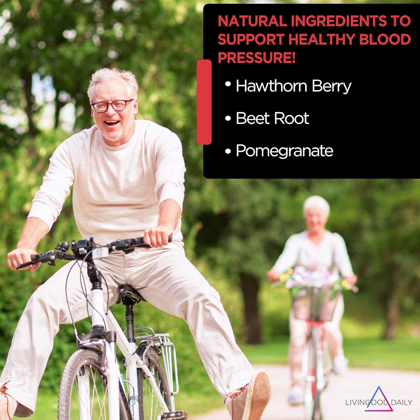 Heart Health Supplement Bundle for Daily Blood Pressure Support by Livingood