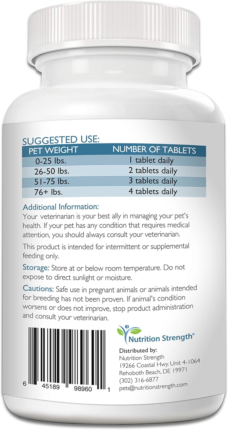 Heart Health Support for Dogs: Taurine Supplement with Coenzyme Q10, 120 Chewable Tablets for Healthy Heart Function and Inflammatory Disease Resistance