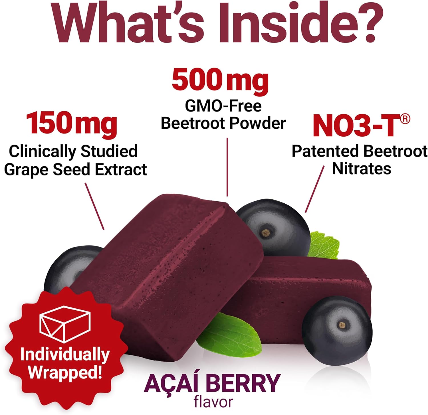 Heart-Healthy Energy: Total Beets Blood Pressure Support Supplement - 120 Chews, 2-Pack