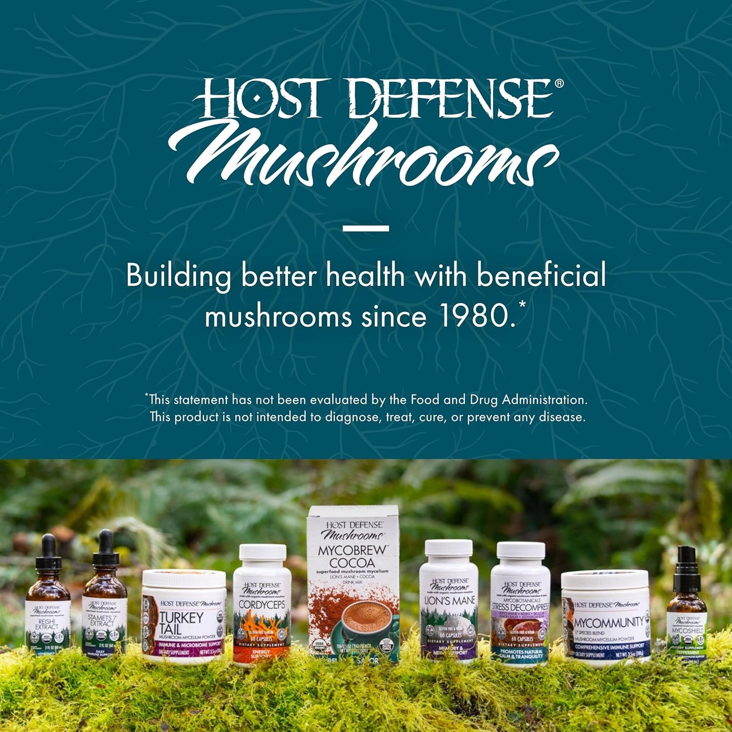 Heart & Immune Health Support with Host Defense Reishi Extract - Mushroom Supplement for Energy, Vitality & Well-Being - 2 fl oz (60 Servings) - BoostGo Australia