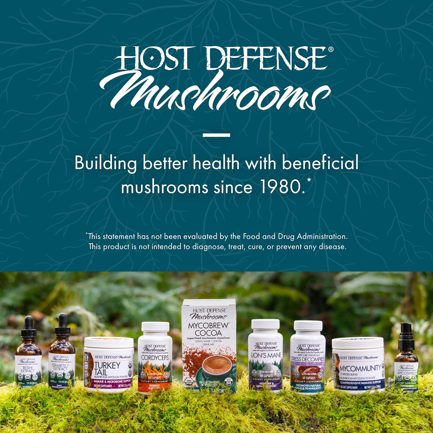 Heart & Immune Health Support with Host Defense Reishi Extract - Mushroom Supplement for Energy, Vitality & Well-Being - 2 fl oz (60 Servings) - BoostGo Australia