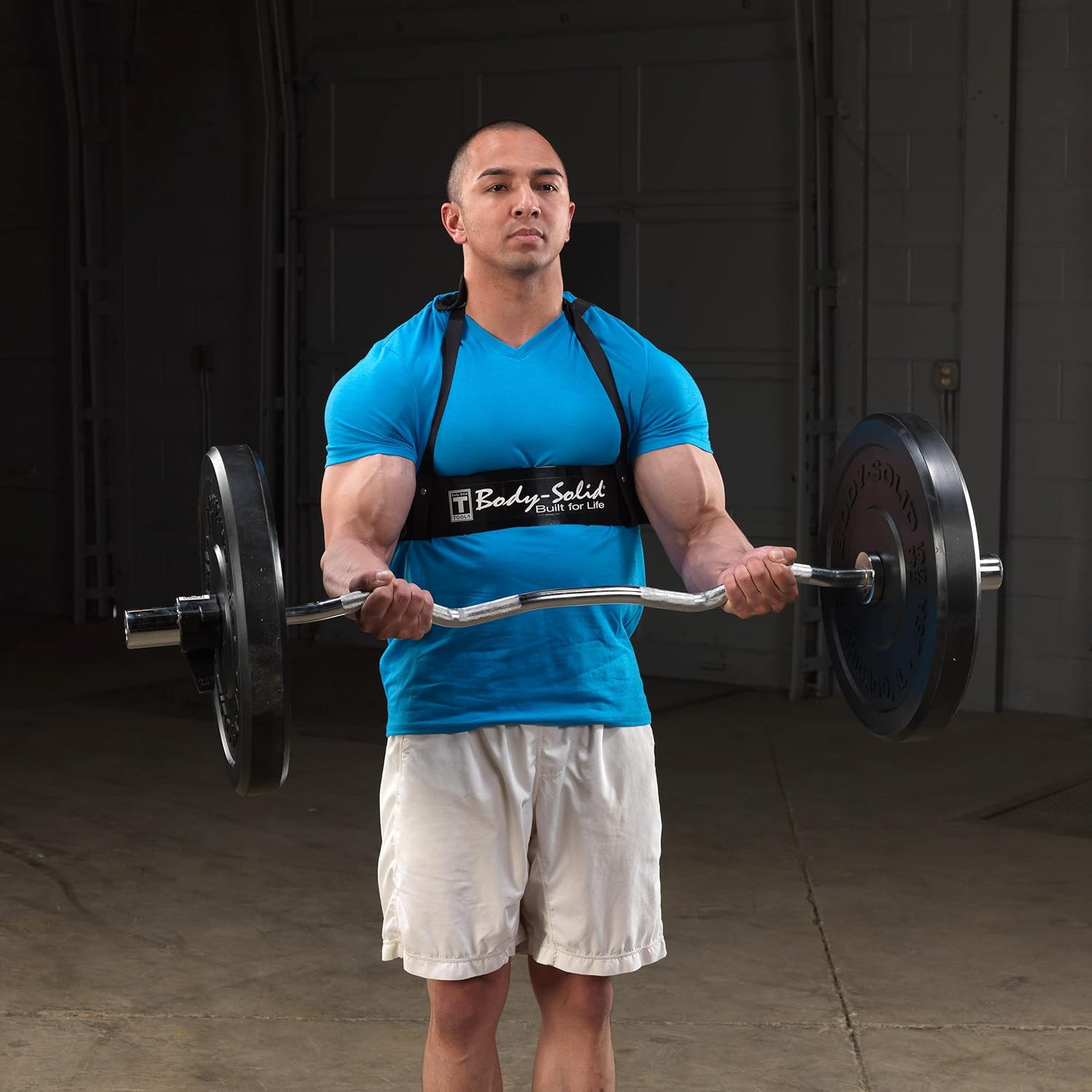 Heavy Duty Arm Blaster for Biceps & Triceps - Body-Solid Bicep Bomber Curl Support Isolator
