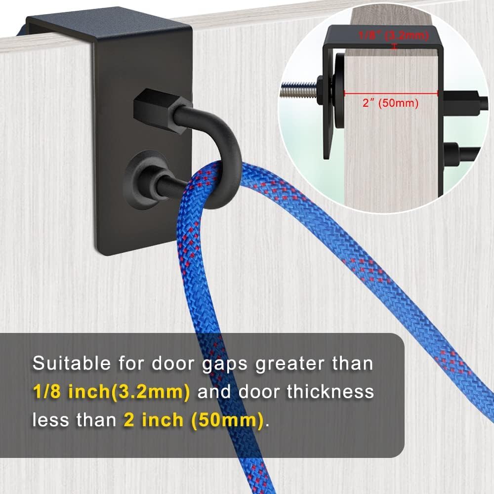 Heavy Duty Door Anchor Attachment for Resistance Bands - Kipika Door Mount Anchors for Strength Training, Physical Therapy, Home Gym